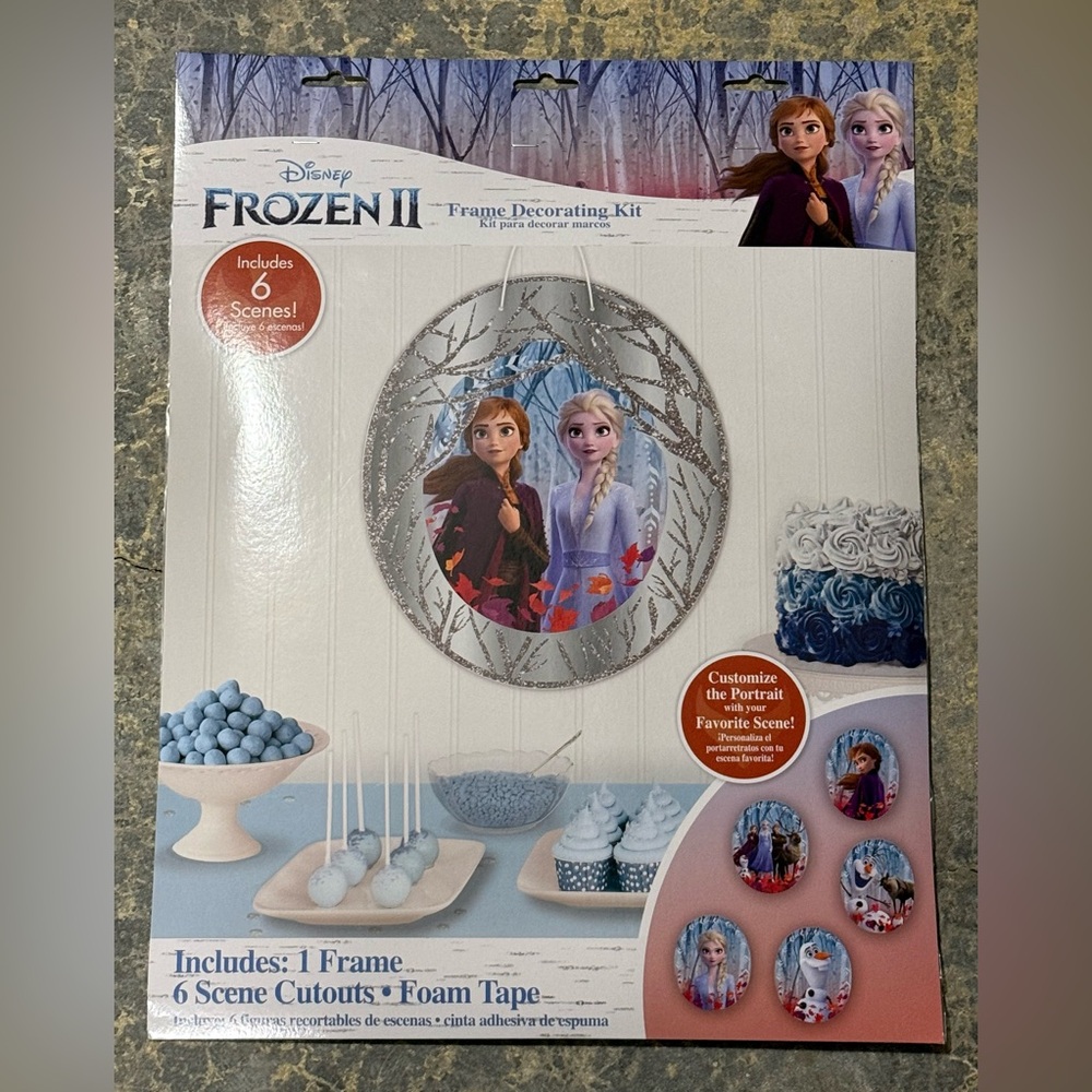 Disney Frozen II Frame Decorating Kit Includes 6 Scenes - Original Packaging
